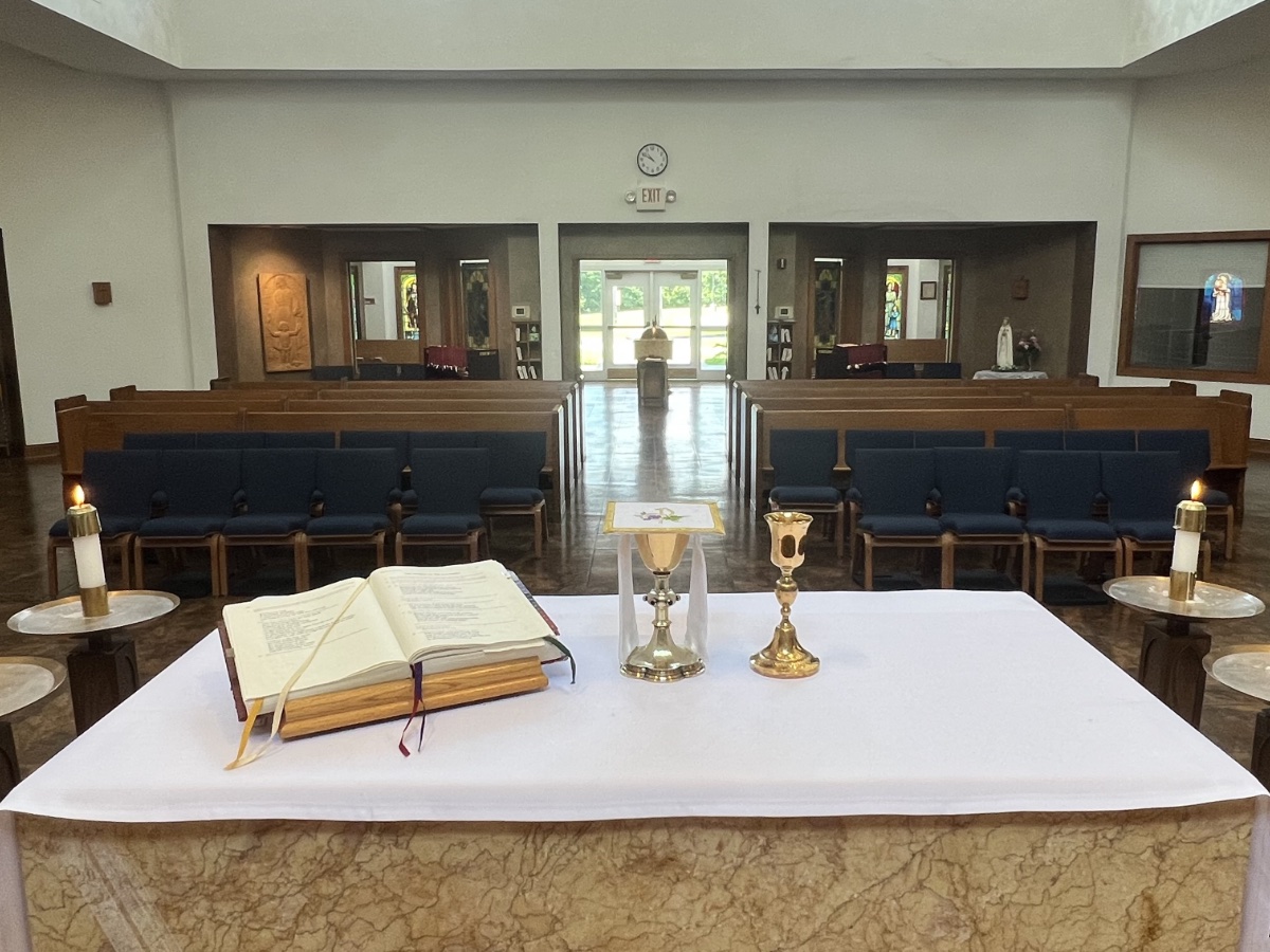 The altar at St. Mary